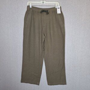 NWT Abercrombie & Fitch Baggy Pull OnTextured Wide Leg Pants Size S/M Casual Rel